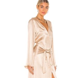 brand new!!! Silky Tie Front Dress L' Academie